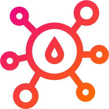 Yağ Molekül Vektör Simgesi Tasarım İllüstrasyonu