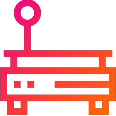 Ağırlık Ölçekli Vektör Simgesi Tasarım İllüstrasyonu