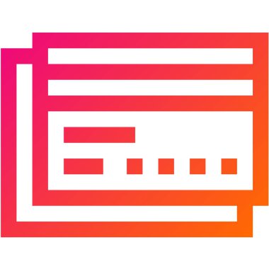 Kredi Kartı Vektör Simgesi Tasarım İllüstrasyonu