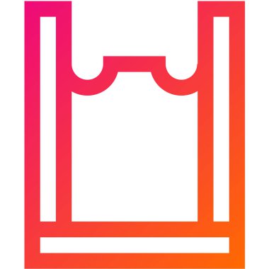 Plastik torba Vektör Simgesi Tasarım İllüstrasyonu