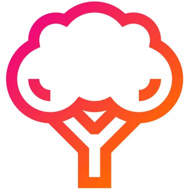 Brokoli Vektör Simgesi Tasarım İllüstrasyonu