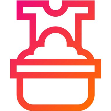 Çamaşır Yıkama Vektör Simgesi Tasarım İllüstrasyonu