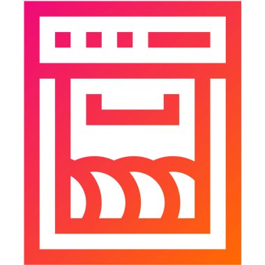 Bulaşık Vektörü Simgesi Tasarım İllüstrasyonu