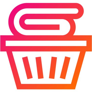 Bucket Vektör Simgesi Tasarım Çizimi