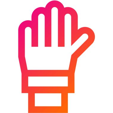 El Vektörü Simgesi Tasarım İllüstrasyonu