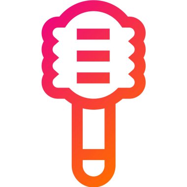 Fırça Vektörü Simgesi Tasarım İllüstrasyonu