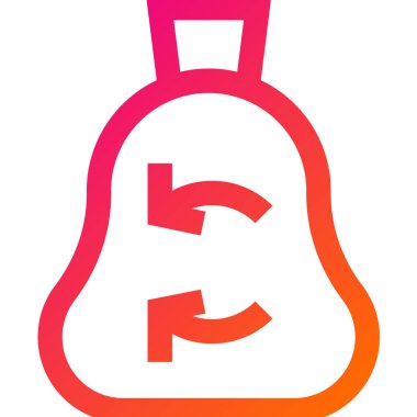 Çöp Vektörü Simgesi Tasarım Çizimi