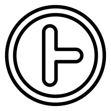 Yan yol sağ Vektör Simgesi Tasarım İllüstrasyonu