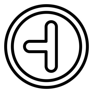 Yan yol sol Vektör Simgesi Tasarım İllüstrasyonu