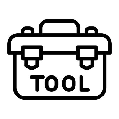 Araç Kutusu Vektör Simgesi Tasarım İllüstrasyonu