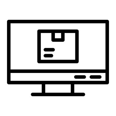 Bilgisayar Vektörü Simgesi Tasarım İllüstrasyonu