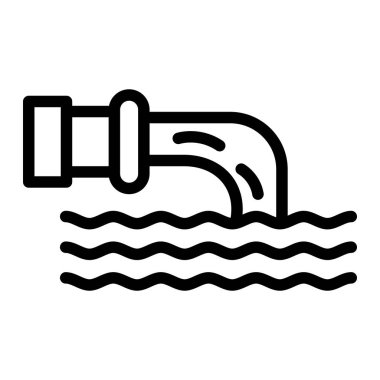 Waste water Vector Icon Design Illustration clipart