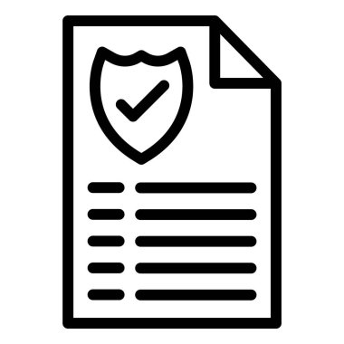 Belge Vektörü Simgesi Tasarım İllüstrasyonu