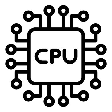 Cpu Vektör Simgesi Tasarım ResmiComment