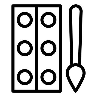 Su Rengi Vektörü Simge Tasarımı Çizimi