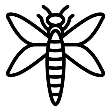 Yusufçuk Vektör Simgesi Tasarım Çizimi