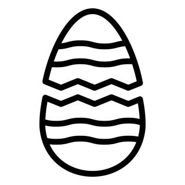 Kırık Yumurta Vektörü Simgesi Tasarım Çizimi