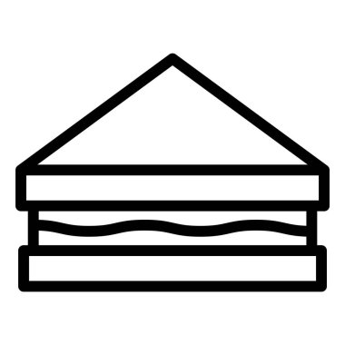 Sandviç Vektörü Simgesi Tasarım İllüstrasyonu