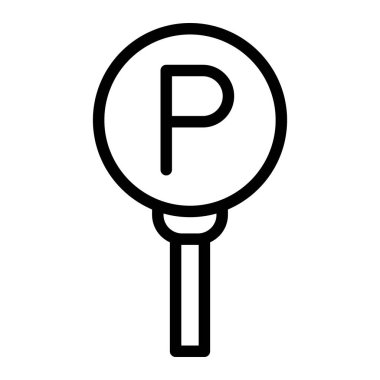 Park Vektörü Simgesi Tasarım İllüstrasyonu