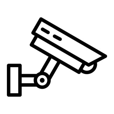 Cctv Vektör Simgesi Tasarım İllüstrasyonu