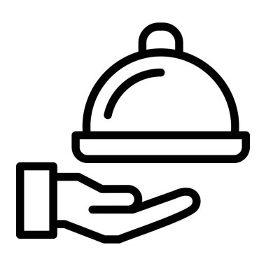 Oda servisi Vektör Simgesi Tasarım İllüstrasyonu