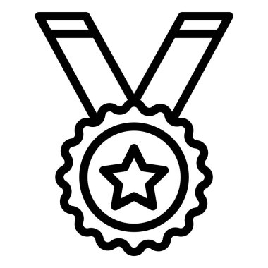 Madalya vektör tasarım illüstrasyonu