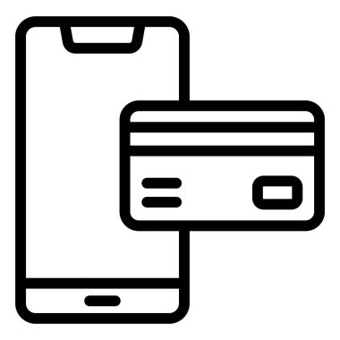 Ödeme yöntemi Vektör Simgesi Tasarım İllüstrasyonu