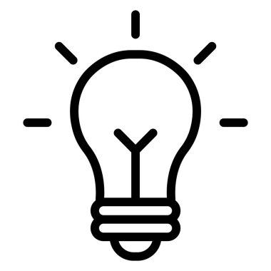 Fikir Vektörü Simgesi Tasarım İllüstrasyonu