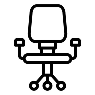 Masa sandalyesi Vektör Simgesi Tasarım İllüstrasyonu