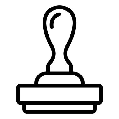 Lastik Damga Vektör Simgesi Tasarım İllüstrasyonu