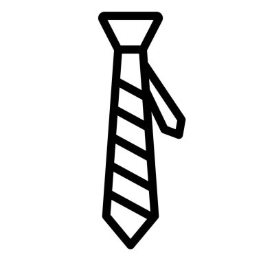 Kravat Vektörü Simgesi Tasarım İllüstrasyonu