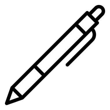 Kalem Vektörü Simgesi Tasarım İllüstrasyonu