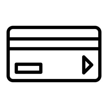 Banka kartı Vektör Simgesi Tasarım İllüstrasyonu