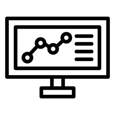 Analiz Vektörü Simgesi Tasarım İllüstrasyonu