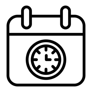 Bitiş Tarihi Vektör Simgesi Tasarım İllüstrasyonu