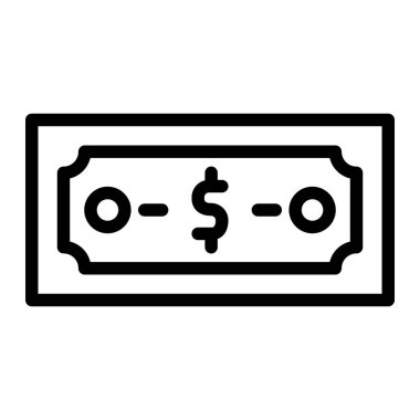 Dolar Vektörü Simgesi Tasarım İllüstrasyonu