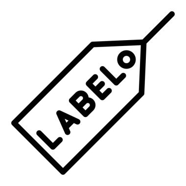 Etiket Vektörü Simgesi Tasarım İllüstrasyonu