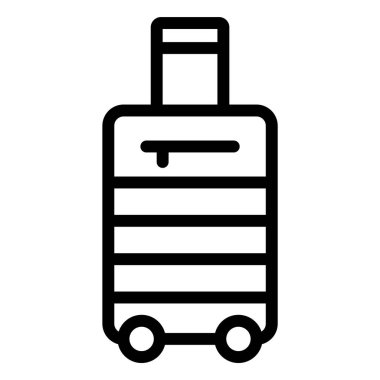 Bagaj Vektörü Simgesi Tasarım İllüstrasyonu