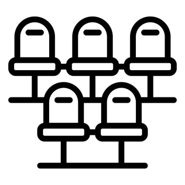 Bekleme Odası Vektör Simgesi Tasarım Çizimi