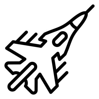 Jet Vektör Simgesi Tasarım İllüstrasyonu