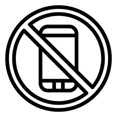 Telefon Vektörü Simgesi Tasarım İllüstrasyonu Yok