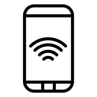 Wifi Vektör Simgesi Tasarım İllüstrasyonu