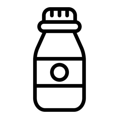Vial şişe Vektör Simgesi Tasarım İllüstrasyonu