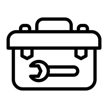 Araç Kutusu Vektör Simgesi Tasarım İllüstrasyonu