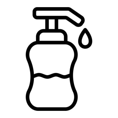 Sıvı Sabun Vektörü Simgesi Tasarım İllüstrasyonu