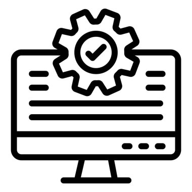 Vektör Simgesi Tasarım İllüstrasyonu Denemesi