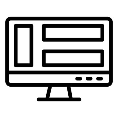 Gösterge Paneli Vektör Simgesi Tasarım İllüstrasyonu