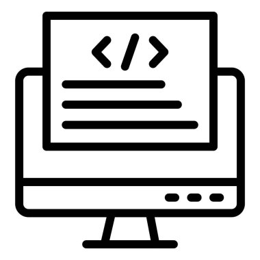 Ön uç Vektör Simgesi Tasarım İllüstrasyonu