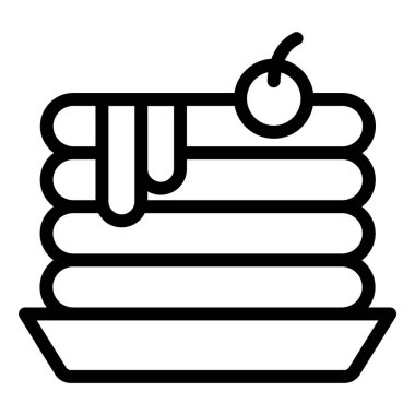 Krep Vektörü Simgesi Tasarım İllüstrasyonu