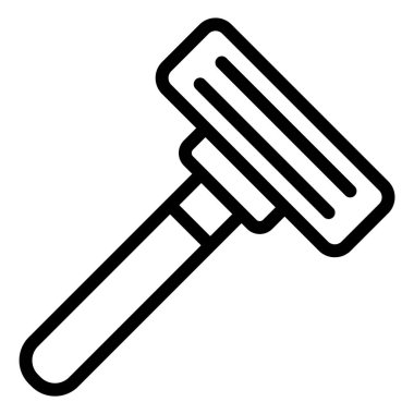 Ustura Vektörü Simgesi Tasarım İllüstrasyonu